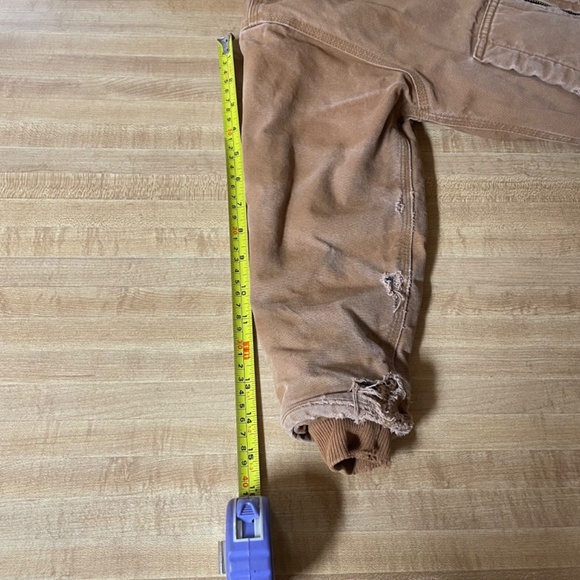 Carhartt Youth Thrashed Distressed Broken-In Tan Duck Canvas Warm Coat XXS - Picture 11 of 11